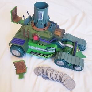 2004 TMNT Teenage Mutant Ninja Turtles Urban Assault Vehicle Sewer Lid Launcher